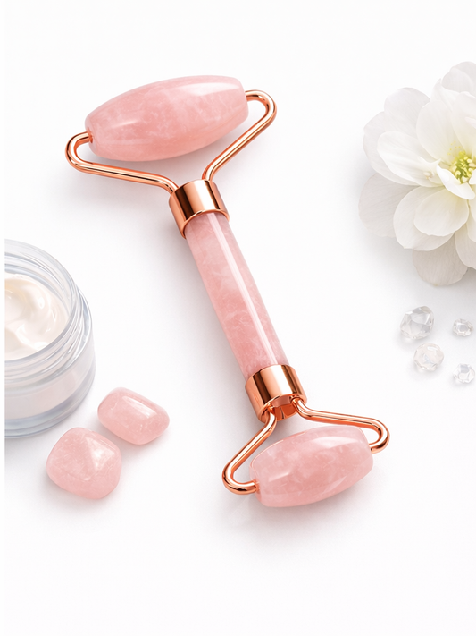 Rozenkwarts Gezichtsroller – Lift & Glow Massage Tool